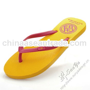 2013 fashion woman flip flop with customized printing