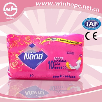 2013 high absorbency with factory price!nana sanitary napkin