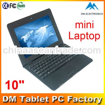 2013 hot 10'' laptop via8850 1.5GHz netbook 1G/4G HDD notebook pc