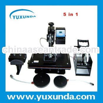 2013 hot sale 5 in 1 combo heat press machine