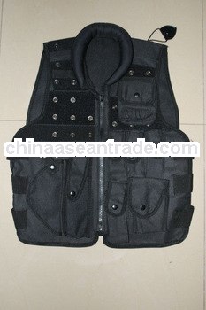 2013 hot sale black security nylon military vest