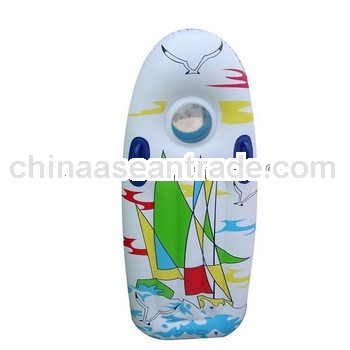2013 hot sale high quality pvc inflatable plastic surfboard for fun