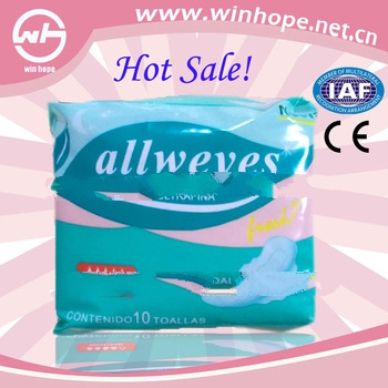 2013 hot sale with high absorbency!! bio sanitary napkin
