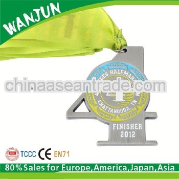 2013 hottest brown plate metal sport medal