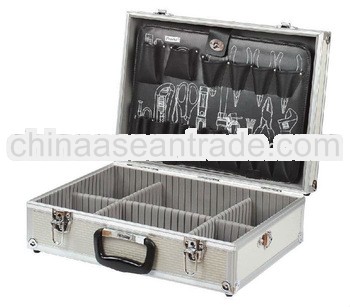 2013 new arrival Functional portable handle high quality Aluminum 16 tool case