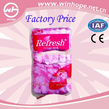 2013 new arrival comfortable!! organic sanitary napkins