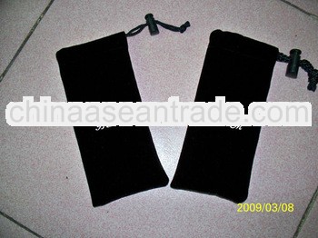 2013 new design velvet pouches wholesale black