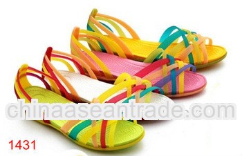 2013 newest design TPU colorful Jelly sandal / shoe