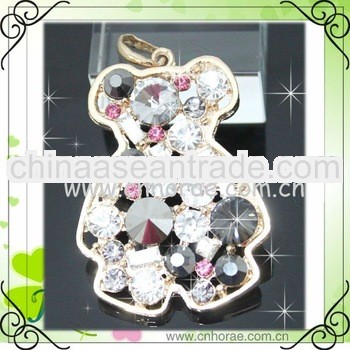 2013 newest rhinestone pendant of bear shape