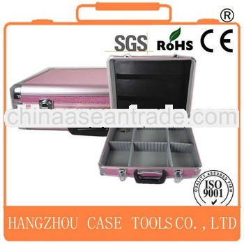 2013 pink PVC pocket carrying aluminum tool case