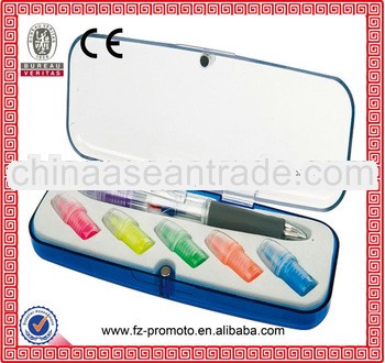 2013 promotional ballpoint pen with highlighter