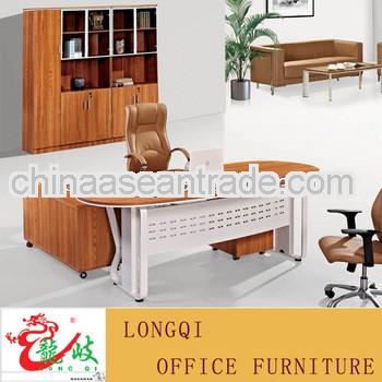2013 top quality hot sales office furniture curved wooden office desk/office furniture table designs