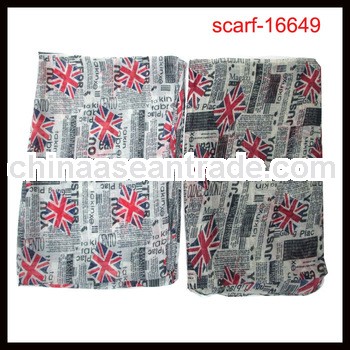 2013 trendy flag wholesale scarf