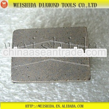 2013 very high speed diamond segment for tuff basalt cutting