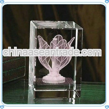 2014 Blossom Purple Crystal Chinese Redbud Block For Hong Kong-Singapore Souvenirs