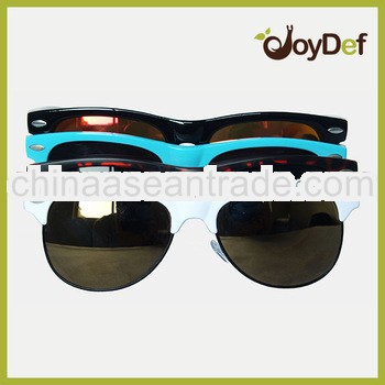 2014 Custom wayfarer bamboo sunglasses bamboo temples with platice frame sunglasses