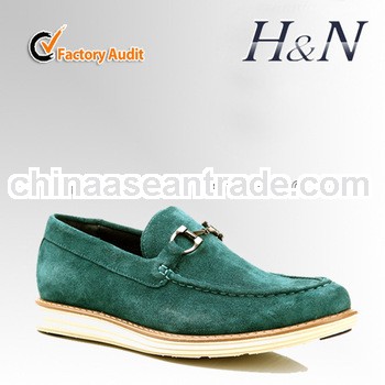 2014 free sample leather casual shoes for men