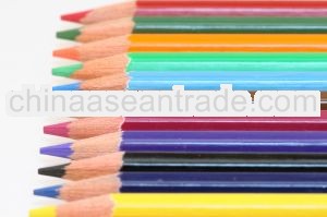 2014-hot 12pcs good quality pre-sharpened drawing color pencil