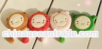 2014 hot sale cute smile face plush cartoon tape