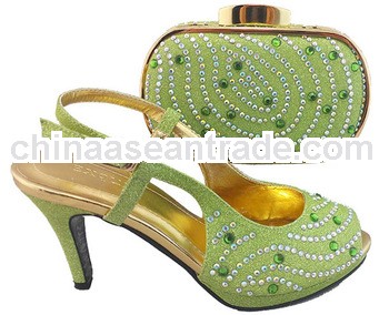 2014 super quality ladies shoes and bags/italian shoes with matching bags for party(TSH-120)