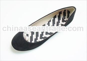 2014 women shoes with wave insock ballerina style