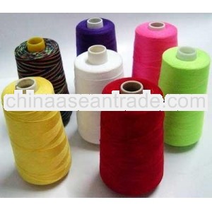 20/4 FOB WUHAN colored 100 percent spun polyester yarn for sewing threads