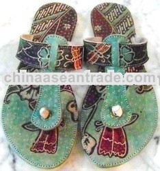 Leather Batik Sandals