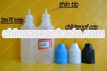 20ml bottle long plug black childproof cap