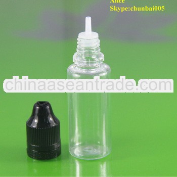 20ml plastic eye dropper bottles black childproof tamper with long thin tip SGS and TUV