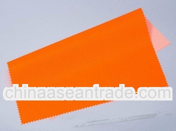 210D*210D eco-friendly polyester fluorescent fabric with pvc for vest