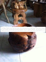 Root Teak Stool