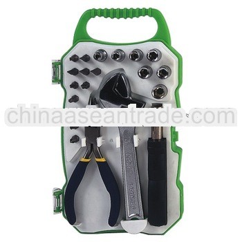 21pcs socket tool set in plastic case