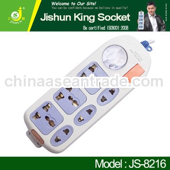 220V 10A Power Strip Switch Multiple Socket Outlet For Mid-east