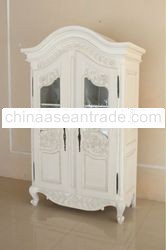 French Furniture - Admoire with Glass Door Half