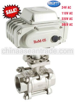 24V, 220V, 380V motorized ball valve stainless steel valve electric valve