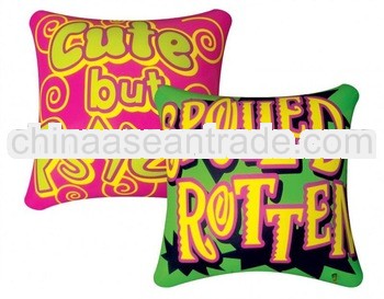 24" inflatable beach pillow ,PVC blow up cushion pillow