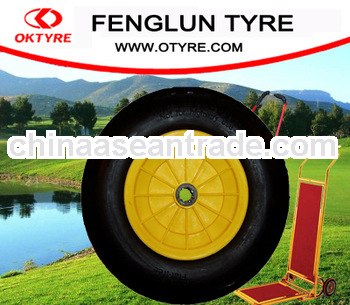 250mm pu wheels with metal rims