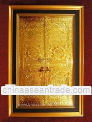 Islamic Craft: The Door of Kaaba Brass Painting