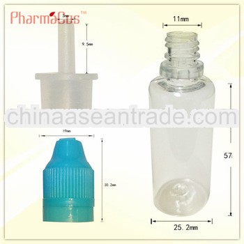 25ml e-cigare childproof Tamper Proof bottle with thin dropper