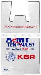 Vest carrier poly plastic bag made in