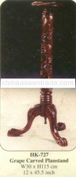 Grape Carved Planstand Mahogany Indoor Furniture