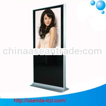 26-55inch free standing multimedia kiosk information lcd floor for advertising