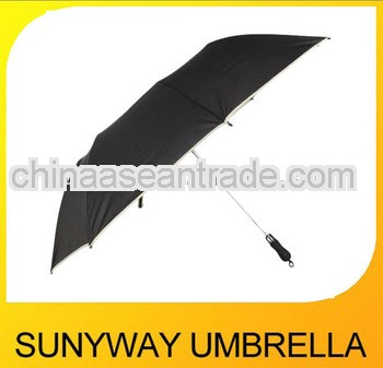 28''*8ribs large fashion oversized golf folding umbrella black