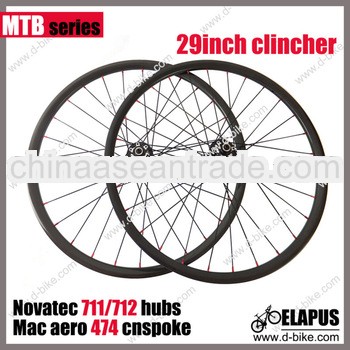 29er carbon MTB bike wheel with disc hub