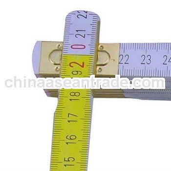 2M Beech Wooden Folding Ruler With Spring Connection