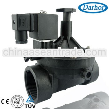 2/2 Way DHS Series 2 inch plastic water valve with manual operation 24v dc
