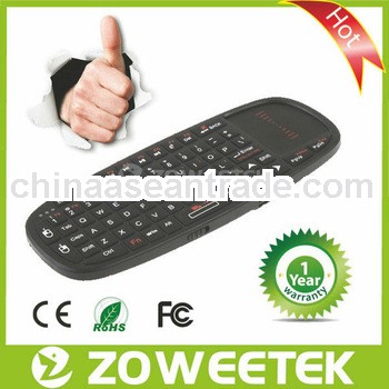 2.4GHz Mini Remote Mouse Keyboard Ultra Mini Rechargeable Keyboard