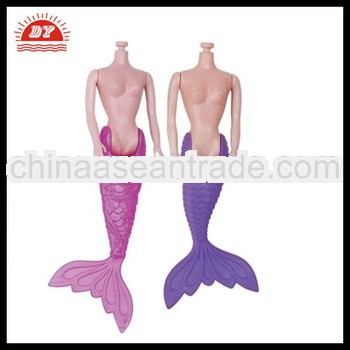 2 inch mermaid plastic doll bodies,custom girl doll body