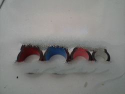 Tunnel with the colour inside