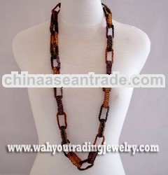 glass beads necklace